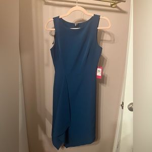 New with tags Vince Camuto asymmetrical teal dress size 2
